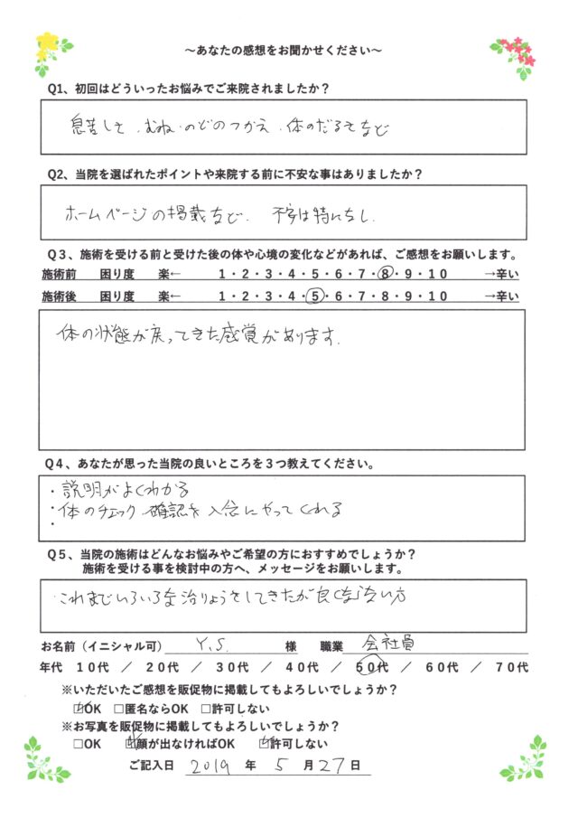 アンケート用紙